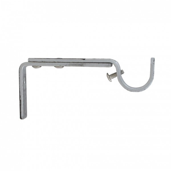 Lot de 2 supports gouttière (L110 - L150 / D20 mm) argent