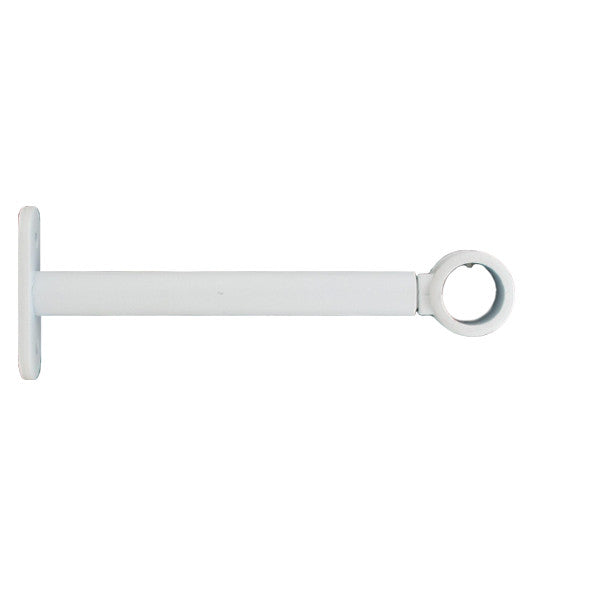 Lot de 2 supports extensibles (L150 - L190 / D20 mm) Blanc mat