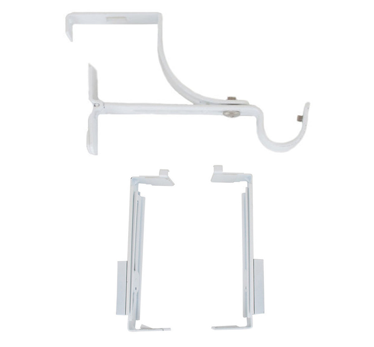 Set tringle caisson pour volet roulant blanc + set support tringle caisson volet roulant