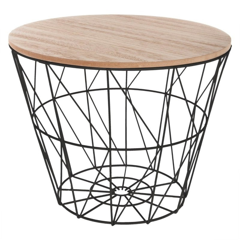 Table basse en métal noir H30