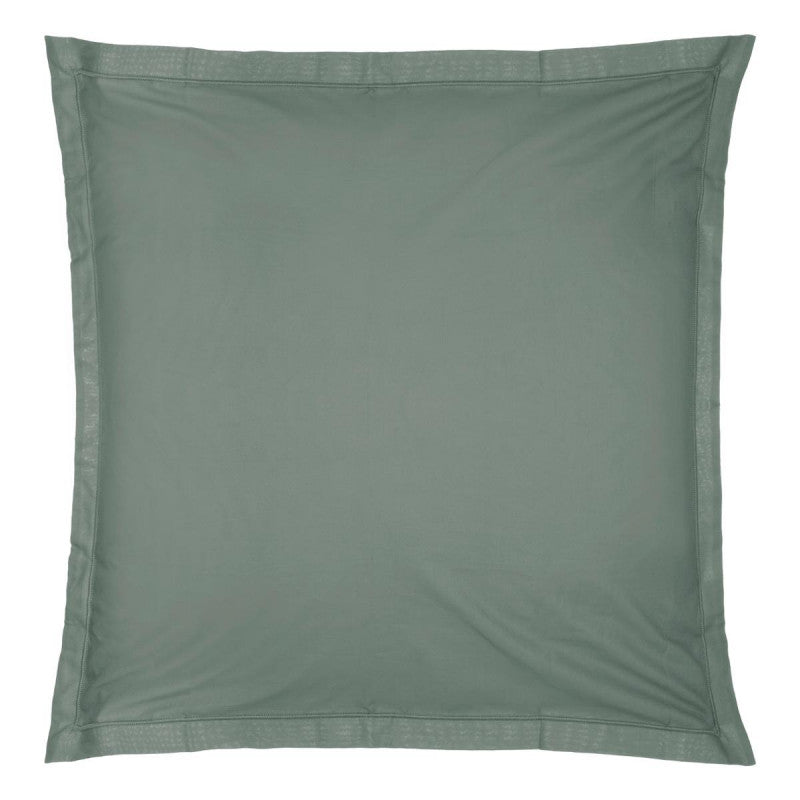 Taie d'oreiller vert d'eau 63x63