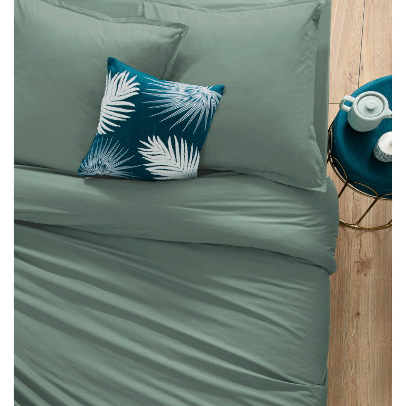 Housse de couette vert d'eau 240x220