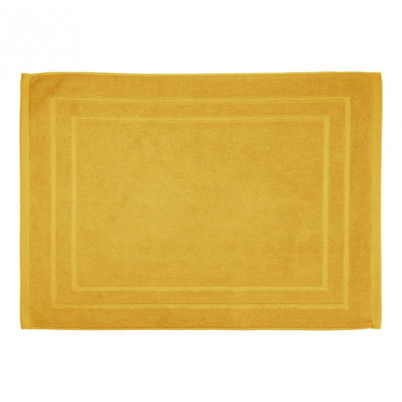Tapis de salle de bain jaune