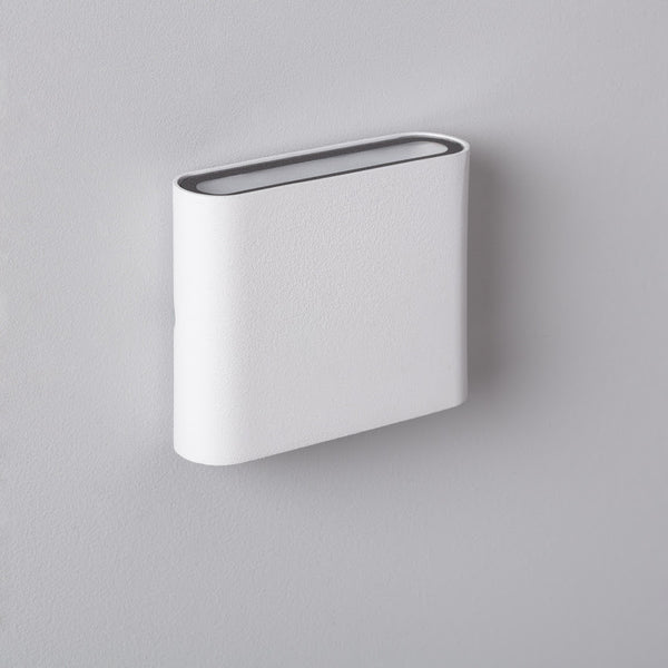 Applique Murale blanche en Aluminium LED double éclairage intérieur/extérieur