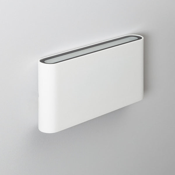 Applique Murale blanche en Aluminium LED double éclairage intérieur/extérieur