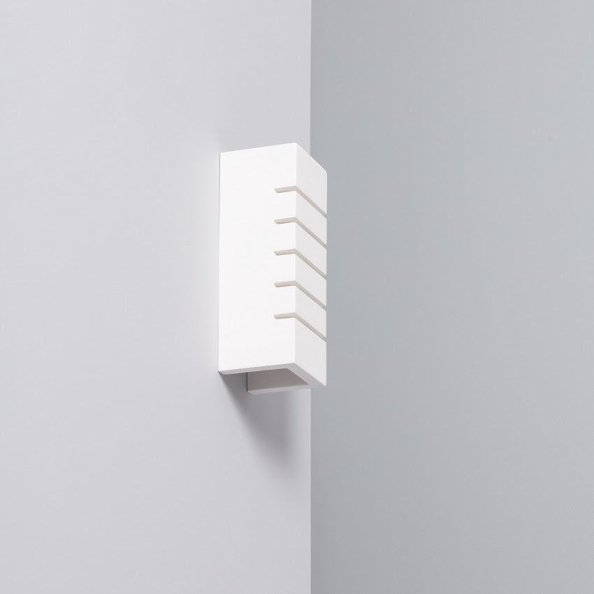 Applique murale blanche design en résine H25