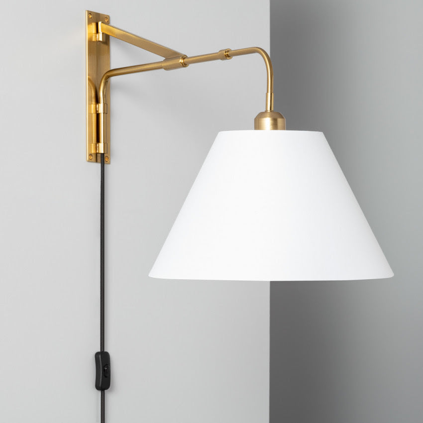 Applique murale pivotable L71 dorée