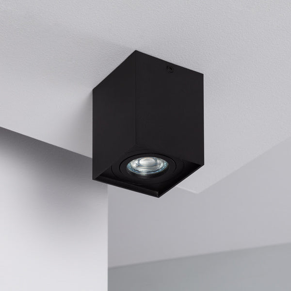 Plafonnier en aluminium orientable H11 noir