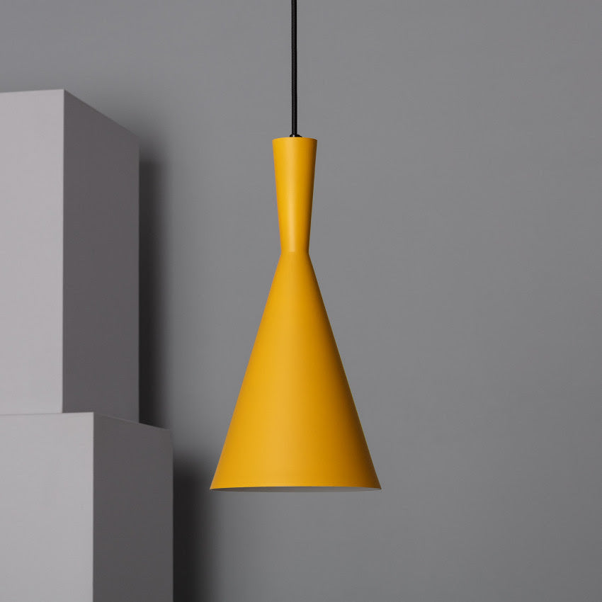 Suspension en métal ocre Art déco H40