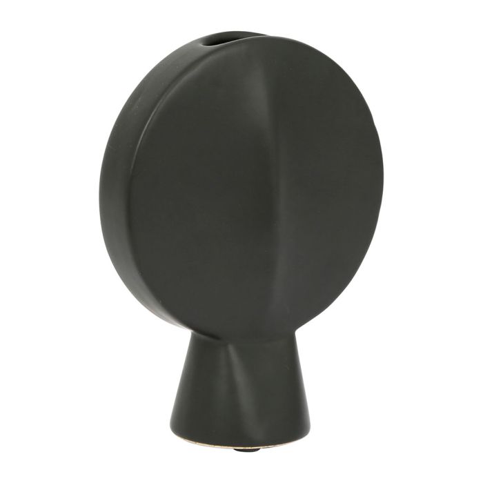 Vase art déco en grès noir H20