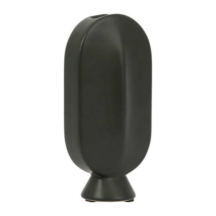Vase art déco en grès noir H18
