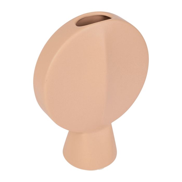 Vase art déco en grès pêche H20