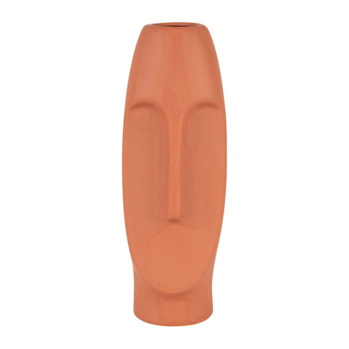 Vase terracotta visage art déco H32