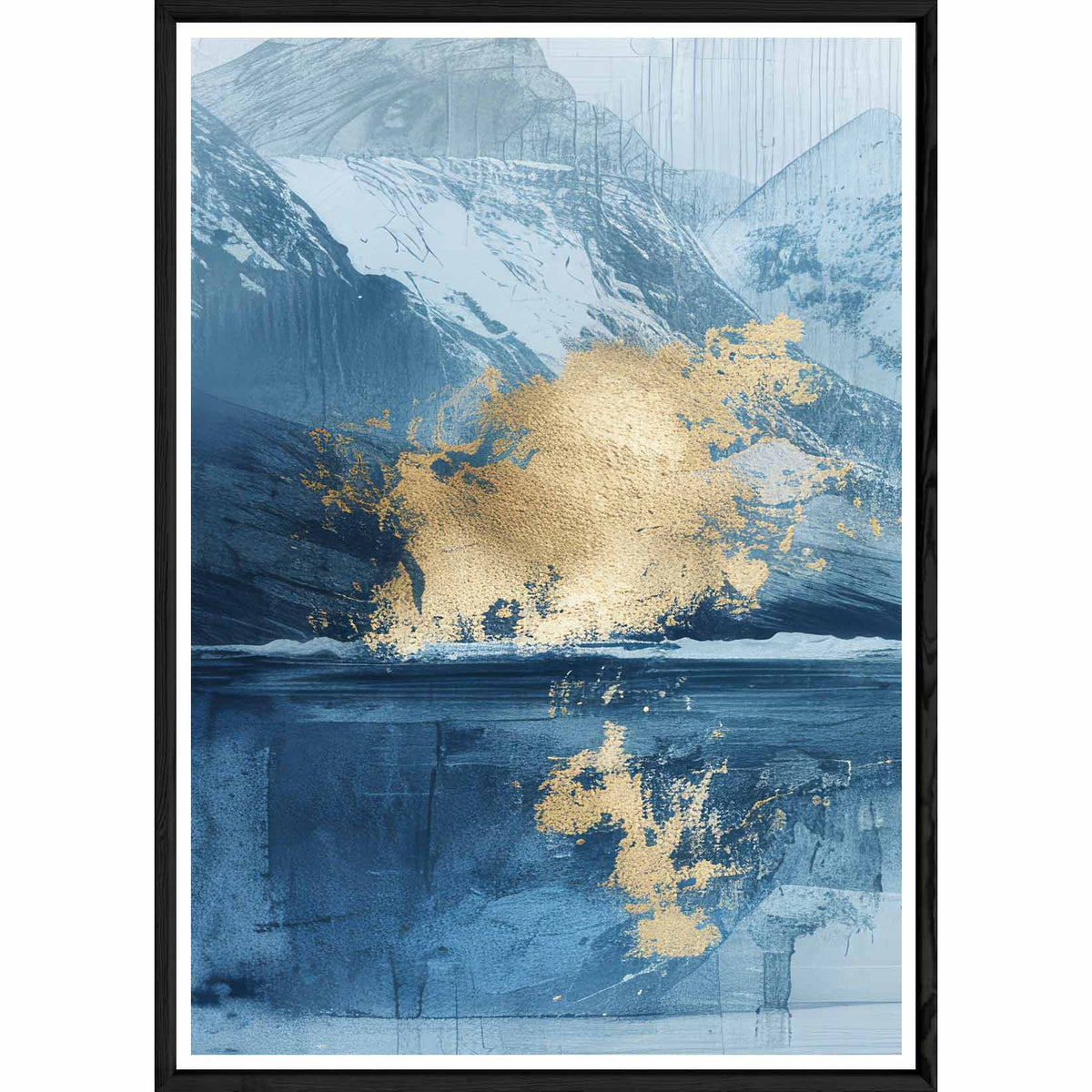 Tableau design avec cadre noir – Taille 32x4