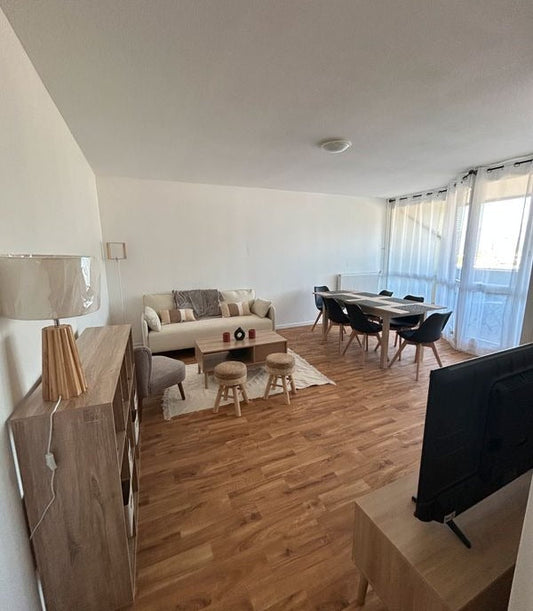 Salon meublé d'une colocation de 4 chambres à Grenoble