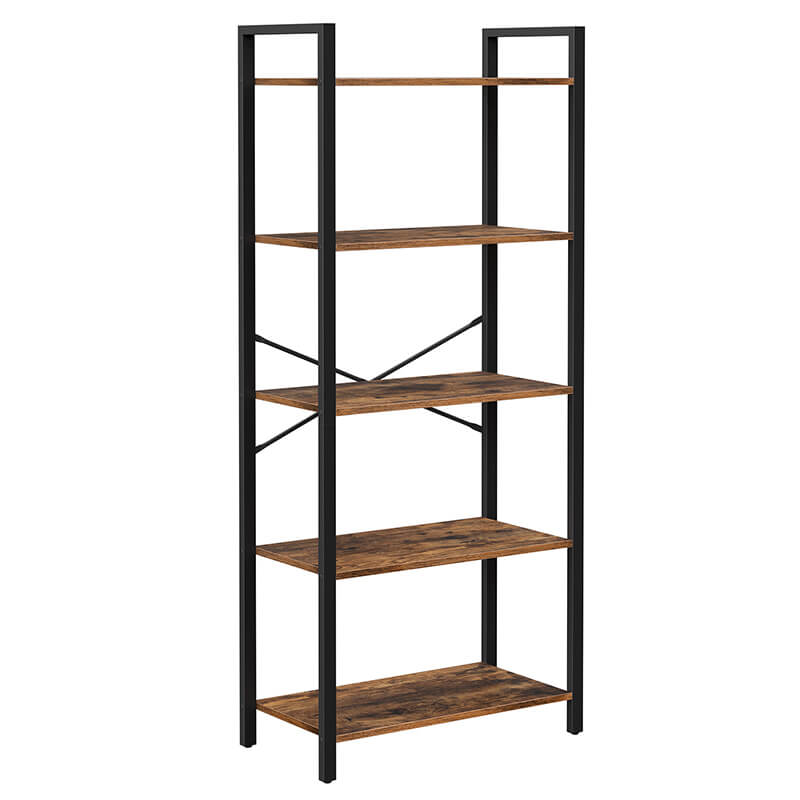 Etagère en bois foncé H153