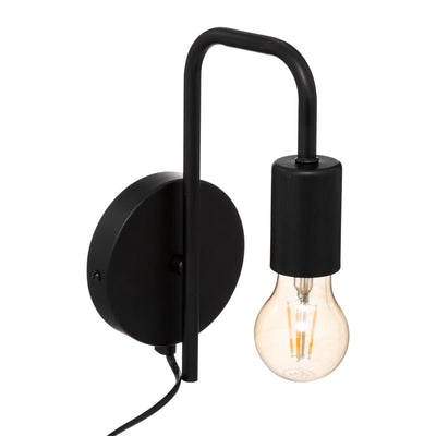 Applique art déco en métal noir H25