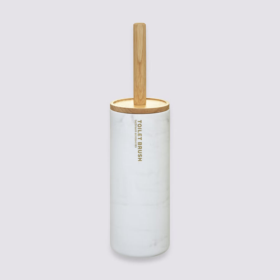 Brosse WC blanc en résine