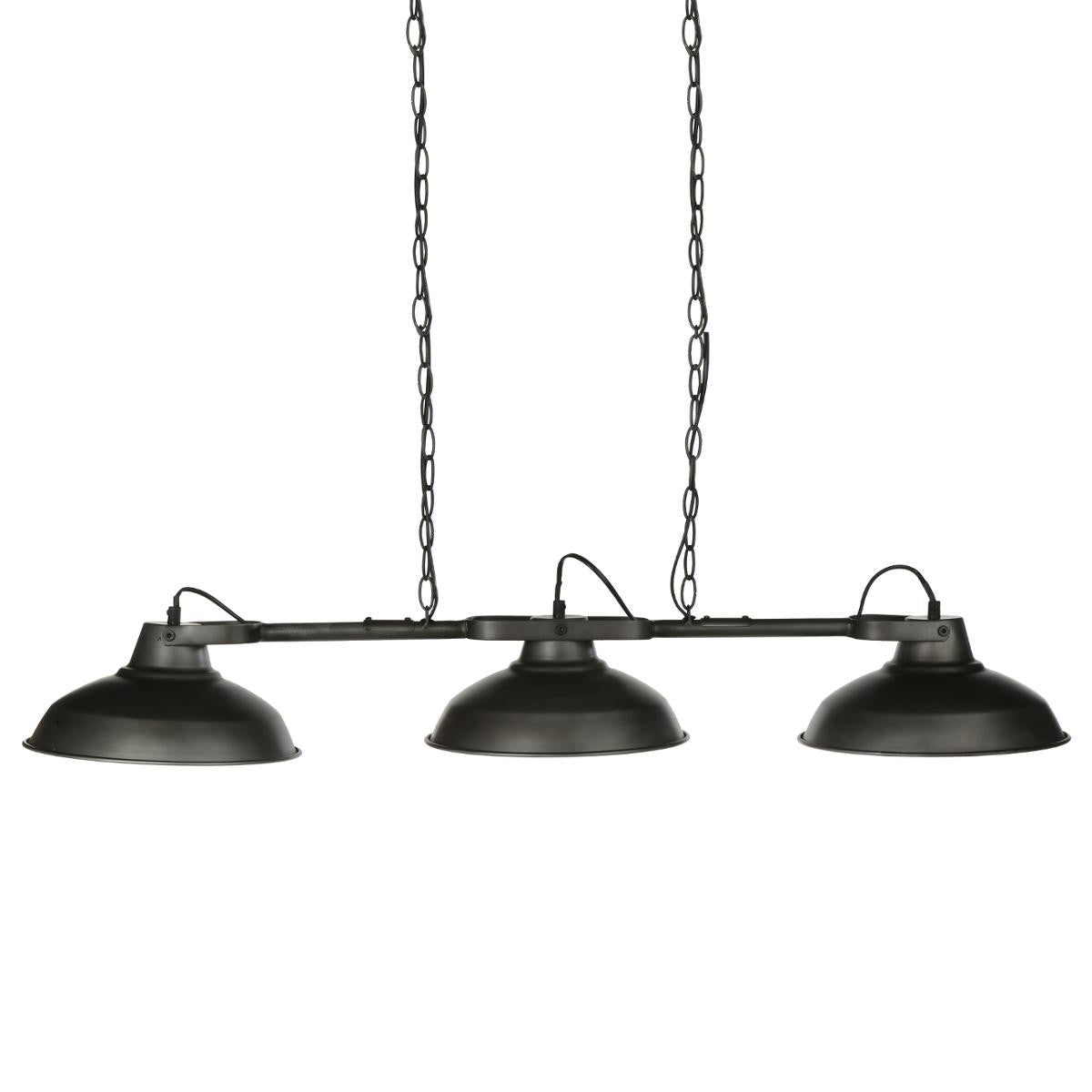 Lámpara colgante con 3 pantallas de metal L105
