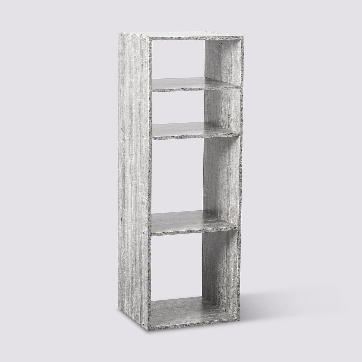 Étagère 2+2 cases effet chêne gris L34,5 x H100,5 cm