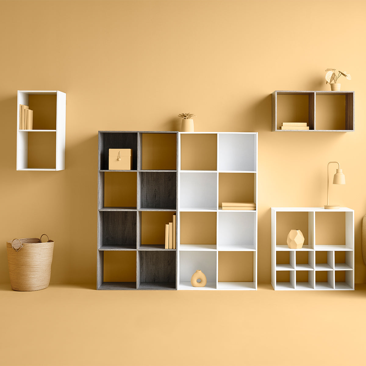 Étagère 4 cases blanc L67,5 x H68 cm