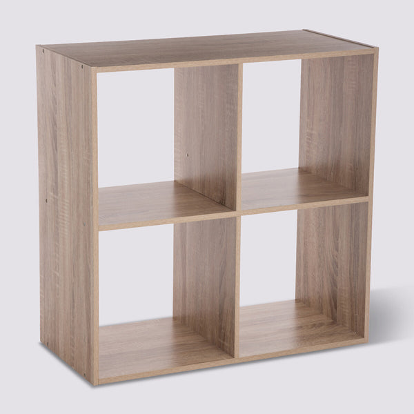 Étagère 4 cases effet chêne naturel L67,5 x H67,5 cm