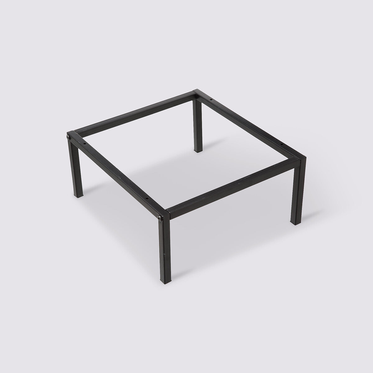 Pieds métal pour étagère 34 x 29 cm noir