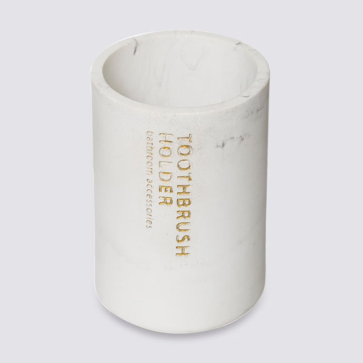 Vaso para cepillos de dientes blanco de resina