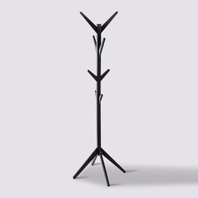 Porte manteau en bois noir