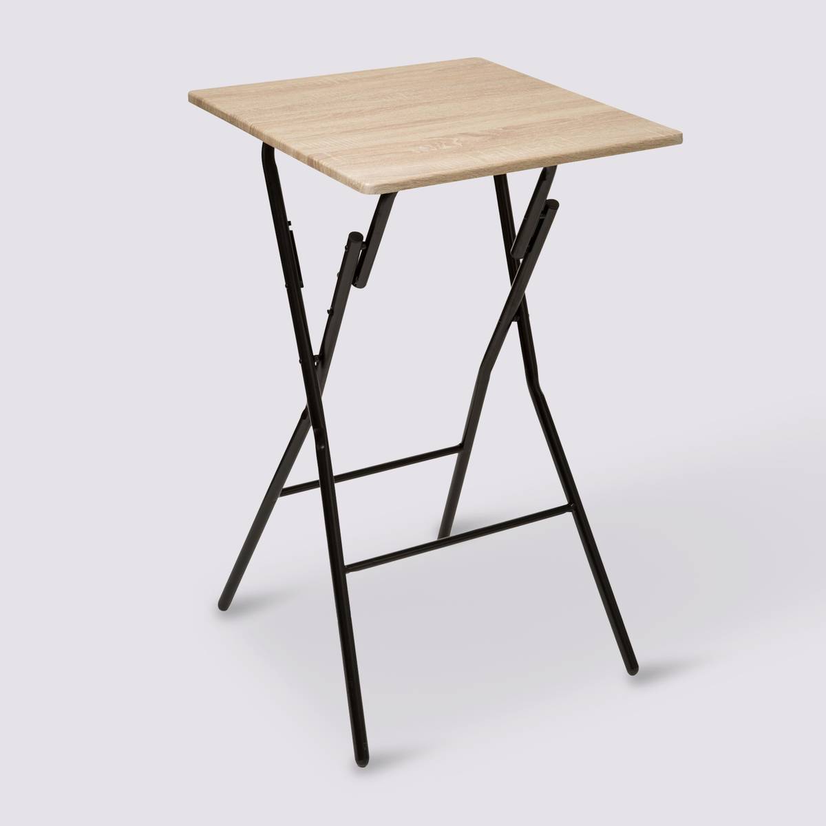Table de bar pliante 2 places 60 x 60 cm effet bois