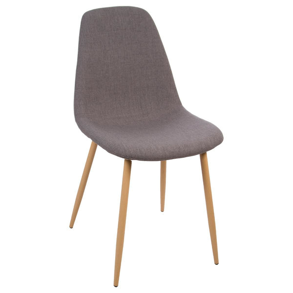Silla gris de tela