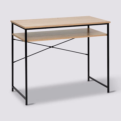 Bureau en bois avec 1 niche L90cm