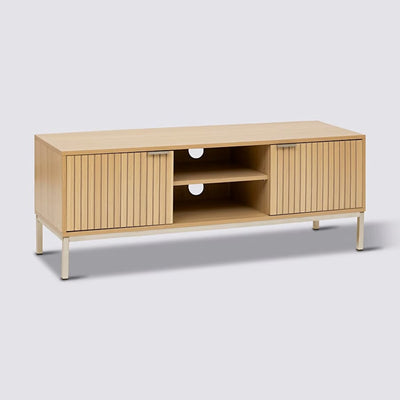 Meuble tv en bois 2 portes L120cm