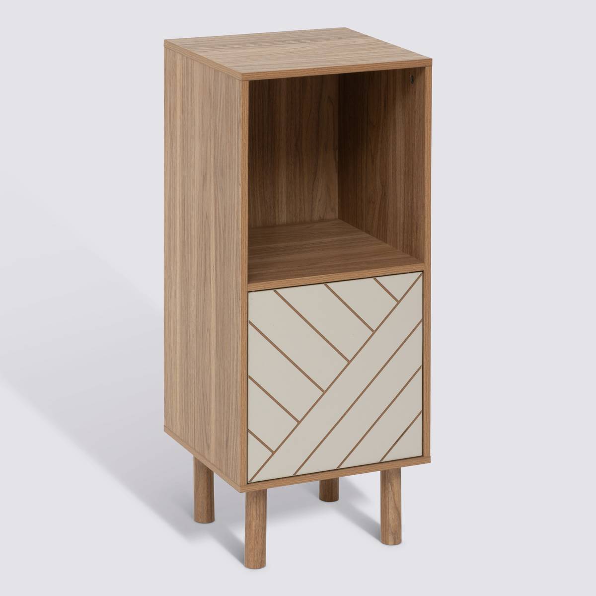 Étagère 2 cases haut 82,6 cm effet bois