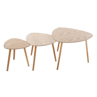 Lot de 3 tables basses en bois