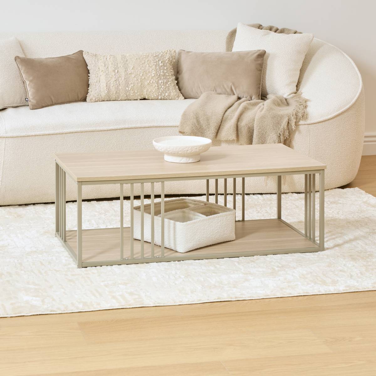 Table basse long 100 cm sable
