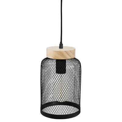 Suspension noir métal D15