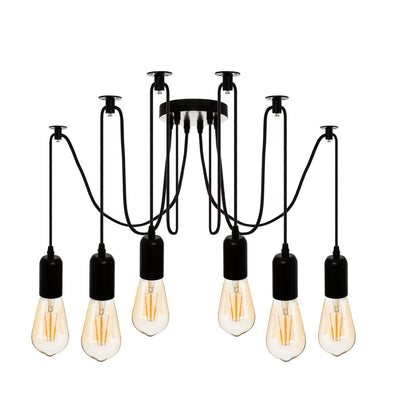 Suspension noir 6 fils