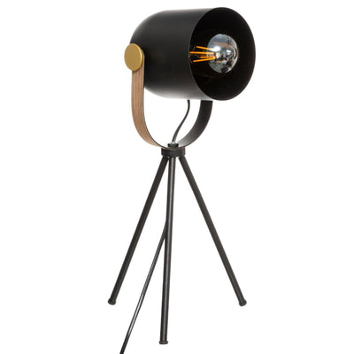 Lampe trépied noire 18x45