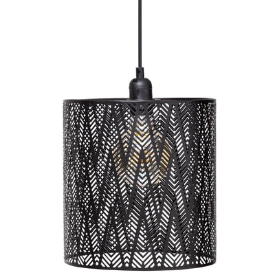 Suspension en métal noir 24x31