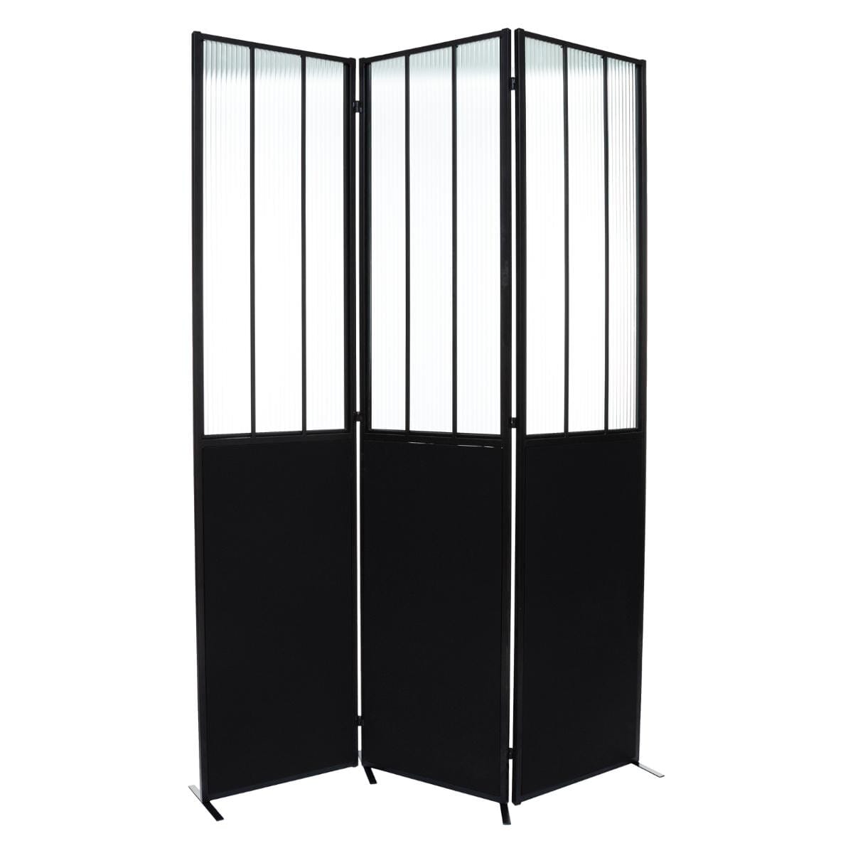 Paravent en métal noir H170 (Marketplace)