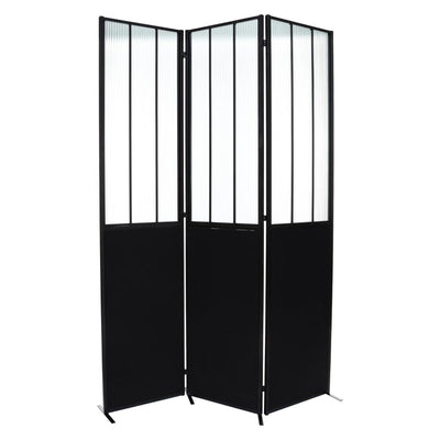Paravent en métal noir H170 (Marketplace)