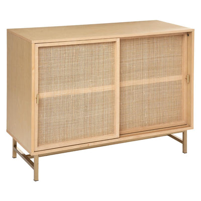 Buffet en métal et cannage 100×80