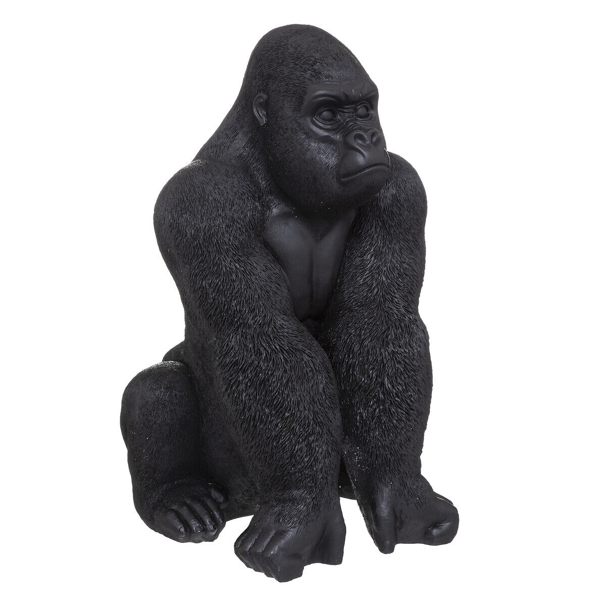 Statue gorille d'extérieur H64 cm noir