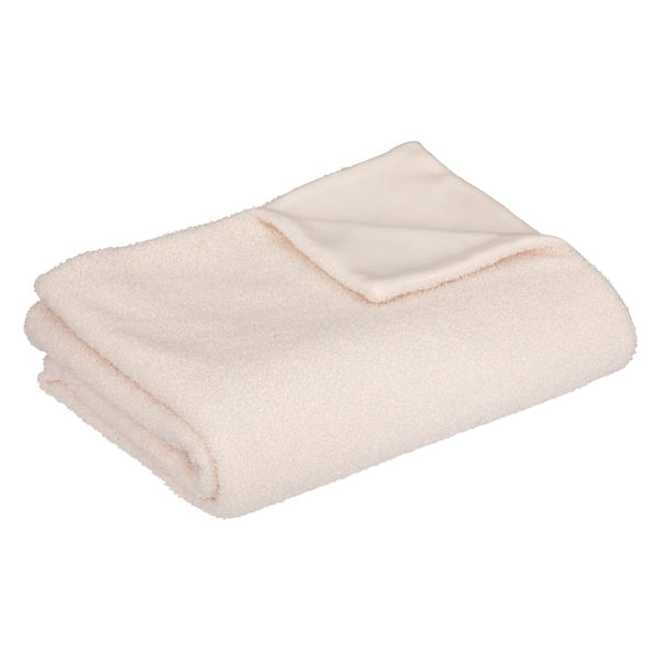 Plaid bouclette blanche 120x160