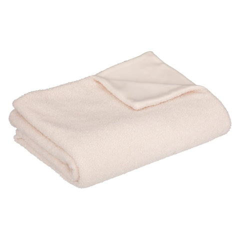 Plaid bouclette blanche 120x160