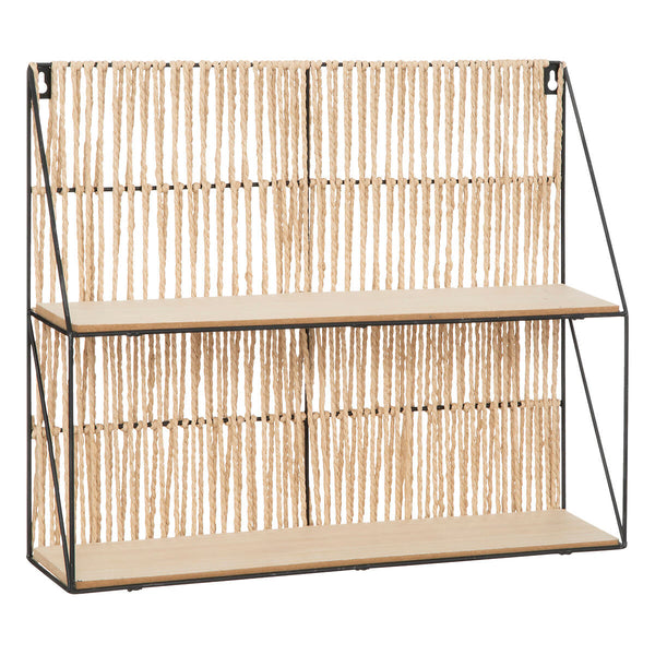 Estantería de pared de cuerda L50 de 2 niveles