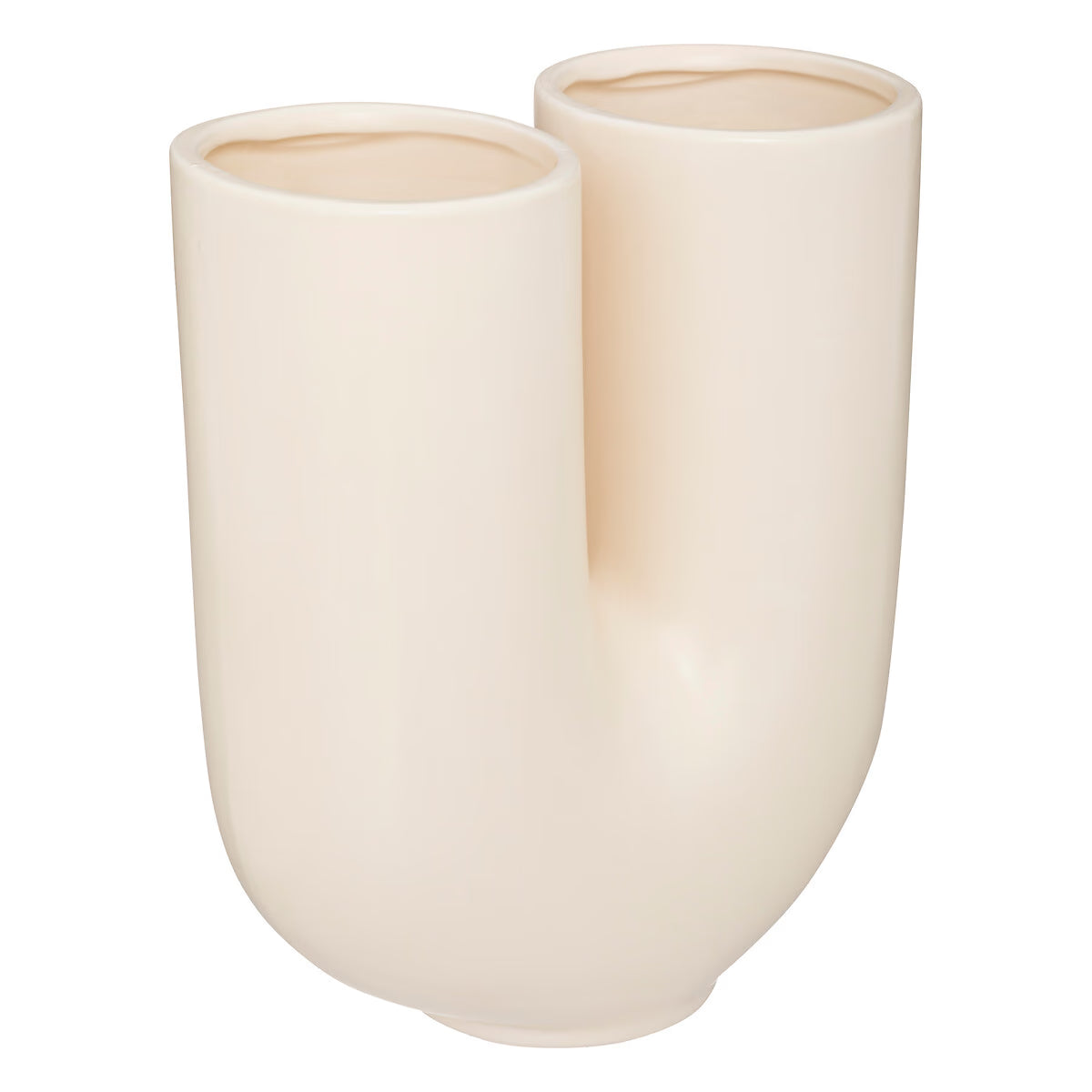 Vase en résine blanche U H25