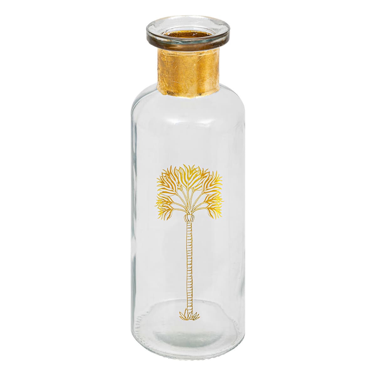 Vase en verre transparent H22