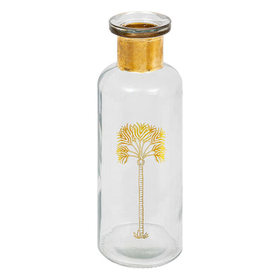 Vase en verre transparent H22